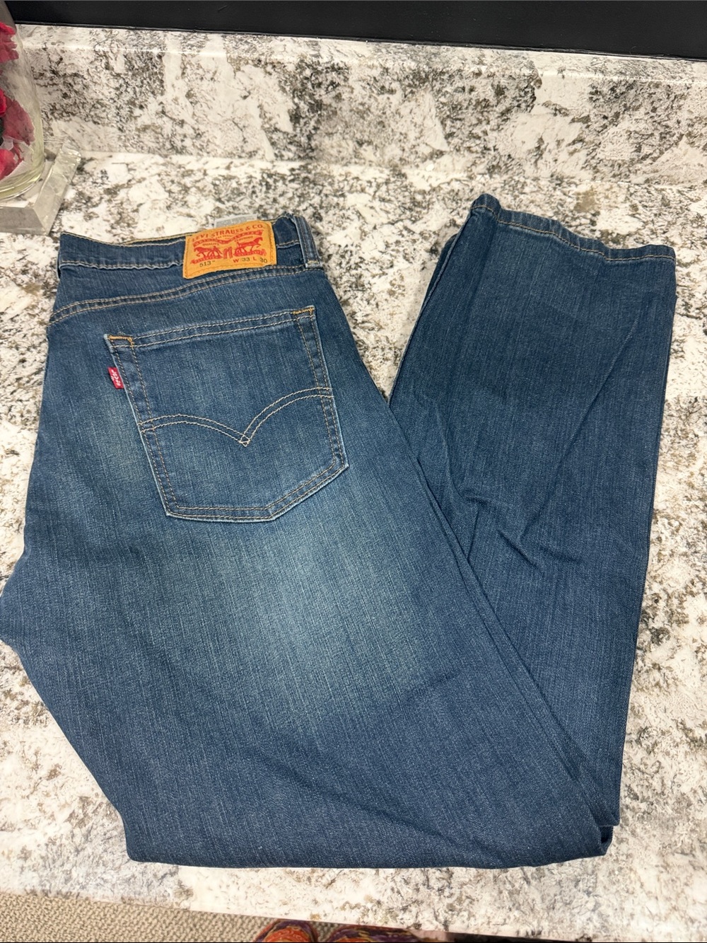 Levi's Men's Classic Dark Blue Straight Jeans